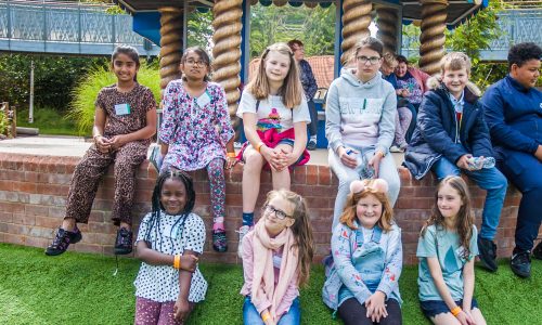 group of children outside