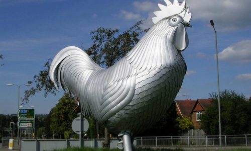 Dorking chickent statue