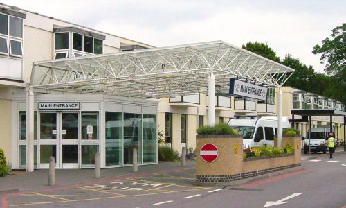 Frimley Park Hospital entrance