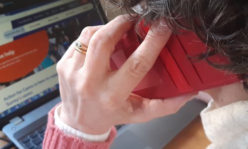 person on phone