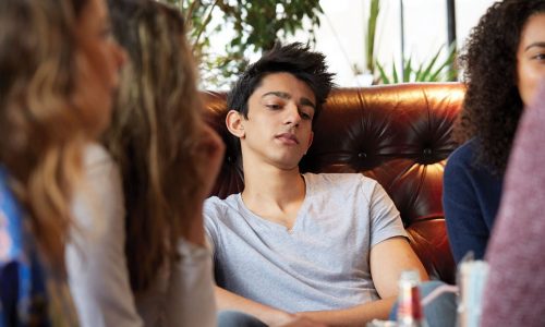 Boy on sofa