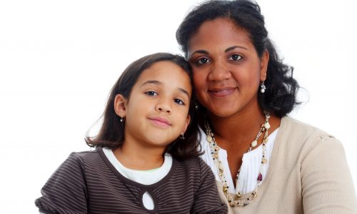 Young carer with mum