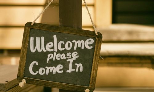 welcome sign