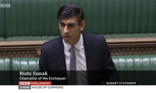 Chancellor Rishi Sunak in the House of Commons