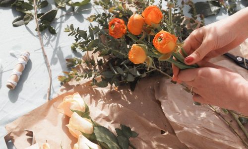 Flower arranging
