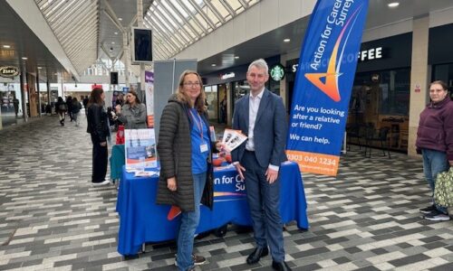 MP Will Forster meets with Action for Carers in Woking for Carers Week