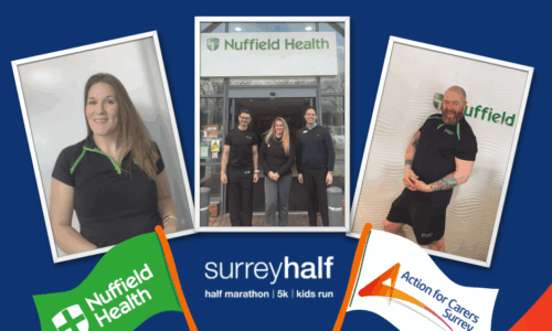 Surrey Half fundraising team from Nuffield