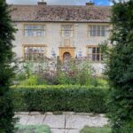 Lytes Carey Manor Somerset National Trust property back of house and garden view 